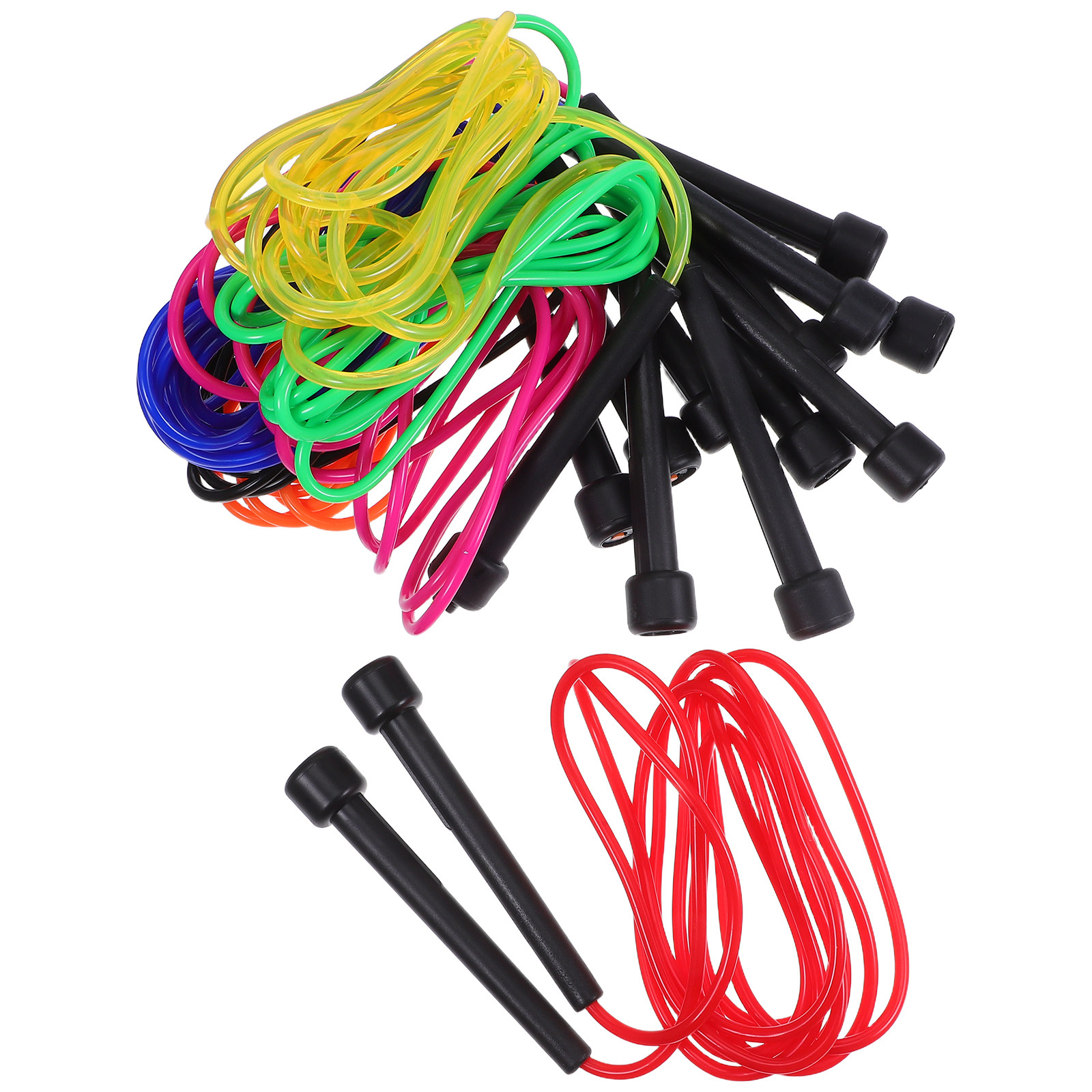 Skipping Rope Pvc - 7-teiliges Verstellbares PVC-Springseil Leichtgewichtiges Design für