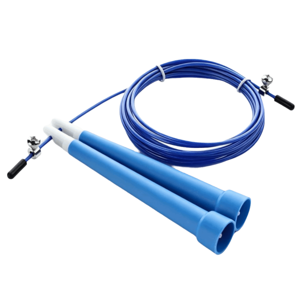 Skipping Rope Pvc - Langlebiges Stahldraht-Springseil Verwicklungsfrei Einstellbare Länge Geschwindigkeits-Springseil