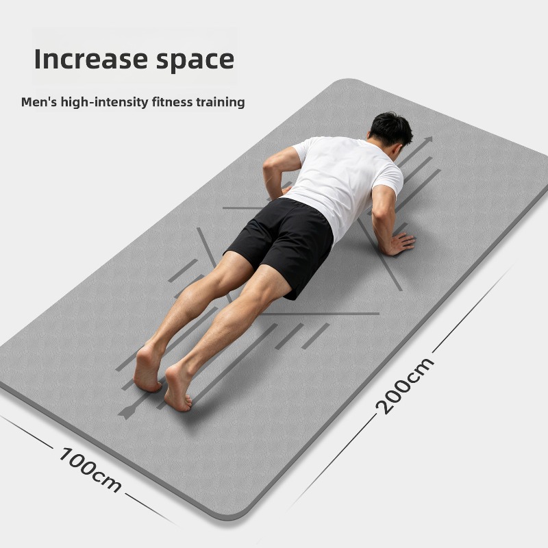 Ab Mat Crunch - Große Yoga-Matte für Herren, Fitness-Bauchtrainer-Matte, dicke,