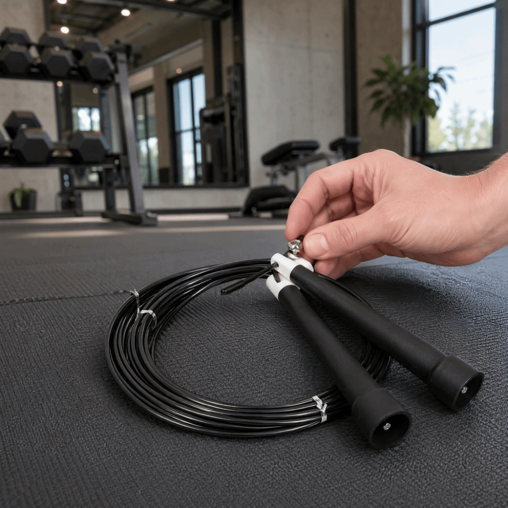 Skipping Rope Pvc - Tragbares Stahldraht-Springseil Verwicklungsfreies PVC-beschichtetes Springseil mit