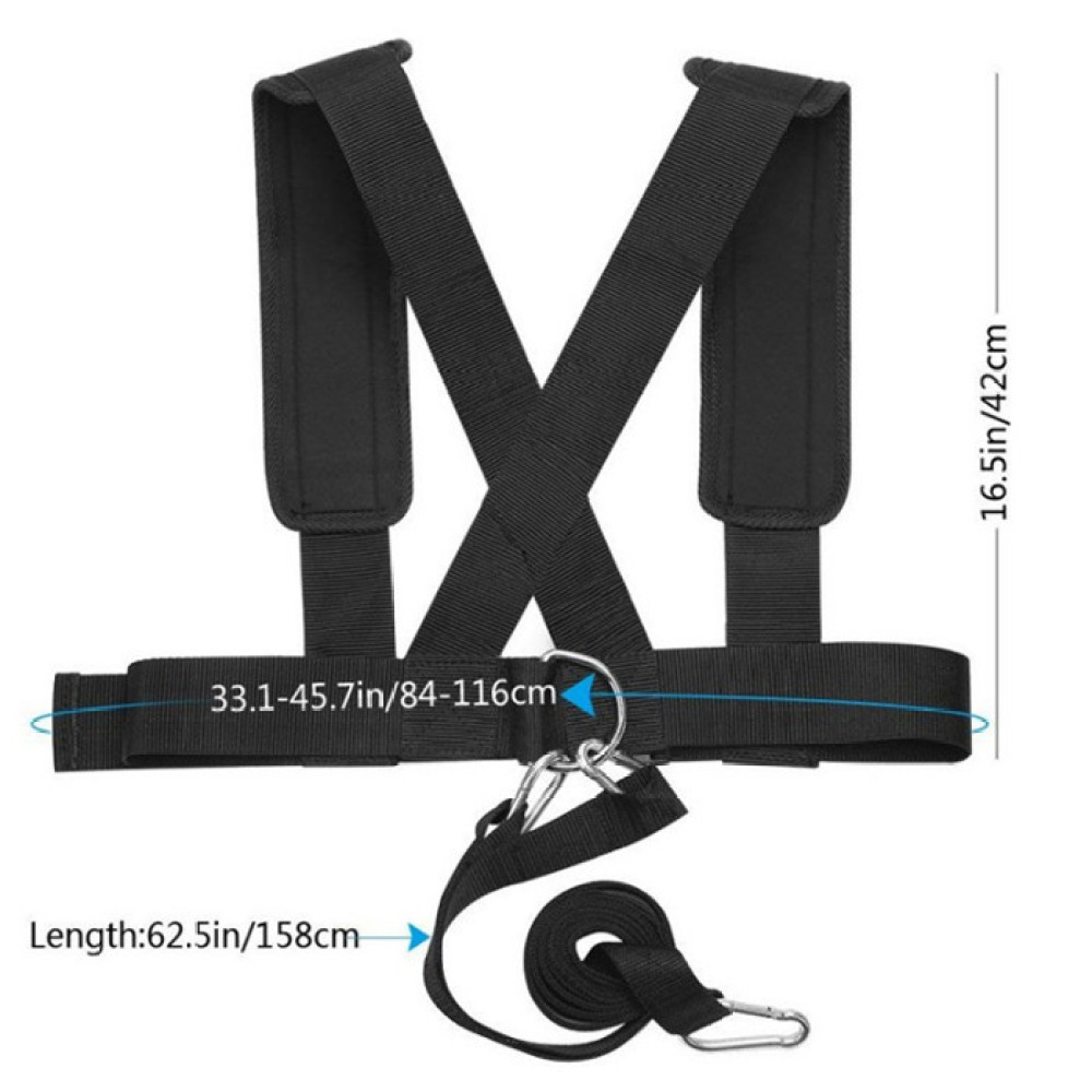 Crossfit Fitness Gear - Leistungsstarker Widerstandsschlitten-Gurtweste für Sprint, Krafttraining, Fitness-Übungen,