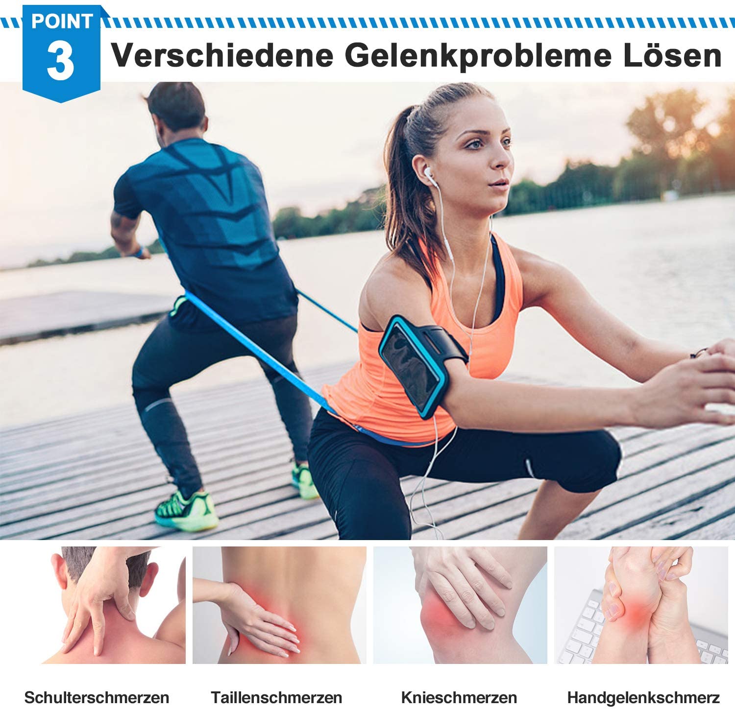 Elastische Fitnessbänder, 3 St – Finger Tape Athletic Bewertung und Preis