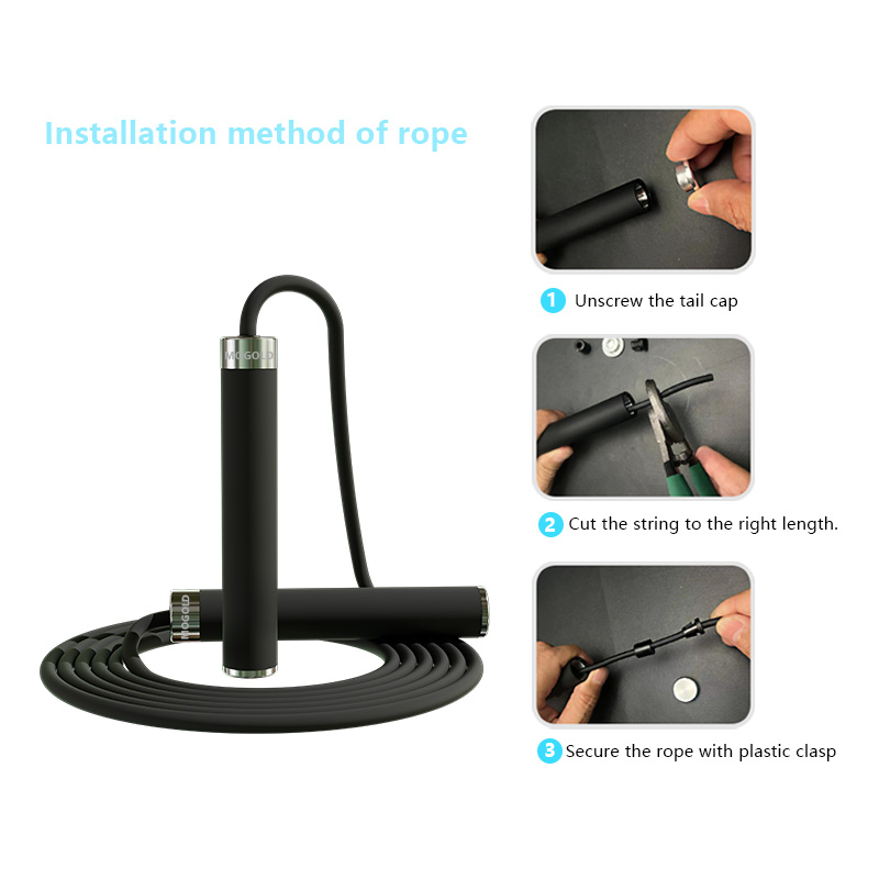 Boxen Springseil Sport Übung E – Skipping Rope Pvc Bewertung und Preis